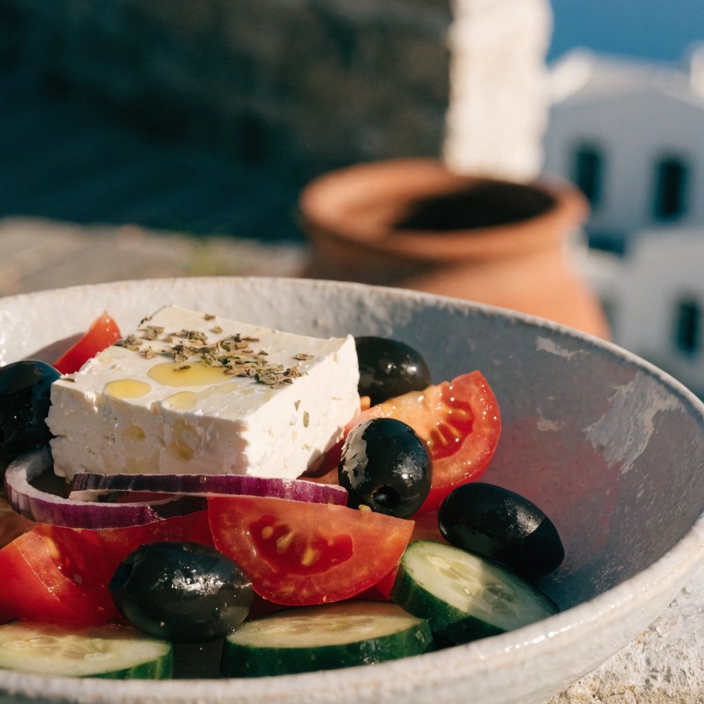 Griechischer Salat mit Feta